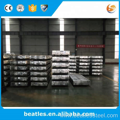 Hot dipped zinc galvanized flat iron steel sheet